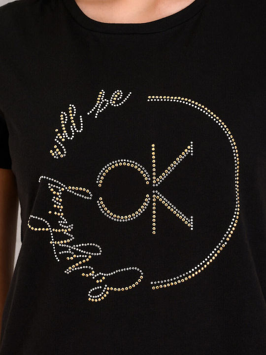 Дамска T-shirt Черна