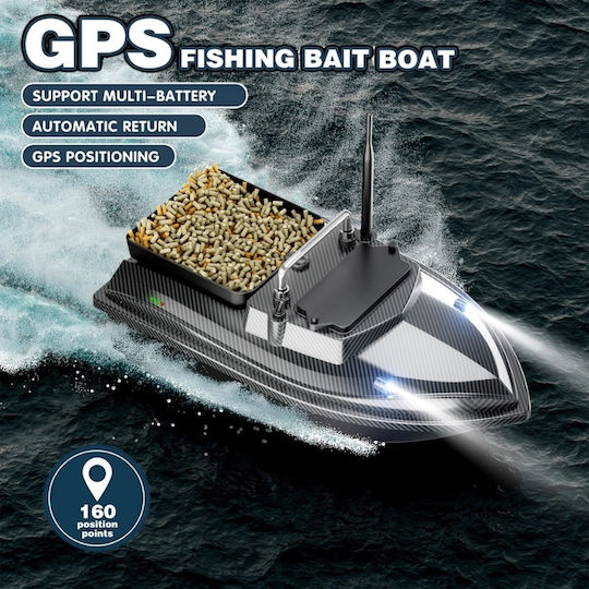 Barcă Plantat Nădit Momit Iuni U06 GPS 18000mAh 500m 2kg 10km/h Telecomandă 2.4GHz