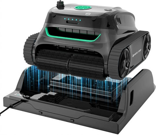 Wybot S2 Pro Безжична Роботска Прахосмукачка 90W Дъно / Стени / Водолиния за Басейни 300кв.м с Филтър 7.8л