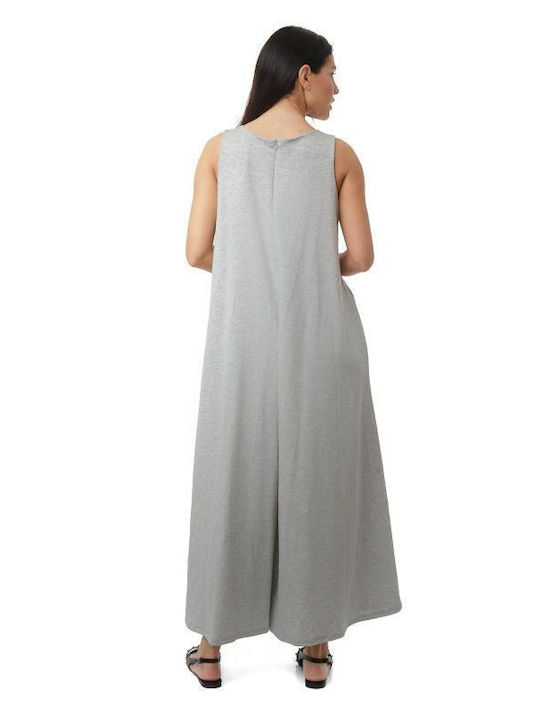 Women's Sleeveless One-piece Suit Grey