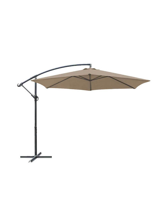 Hanging Circular Metal Parasol BSP1030 White Φ3m
