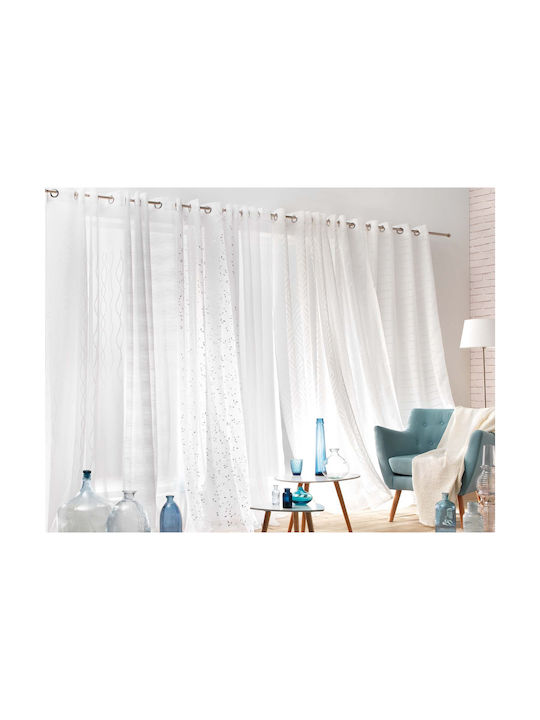 Douceur d'Intérieur Vorhang mit Grommet Weiß 140x280cm