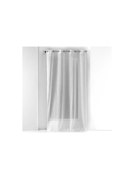 Douceur d'Intérieur Κουρτίνα με Τρουκς Λευκή 140x280εκ.
