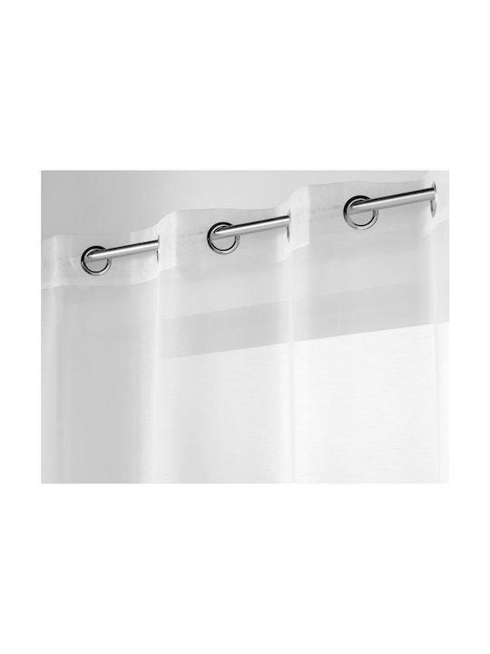 Douceur d'Intérieur Κουρτίνα με Τρουκς Λευκή 140x240εκ.