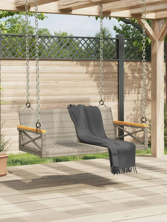 Rattan Swing Gray L109xW62xH40cm