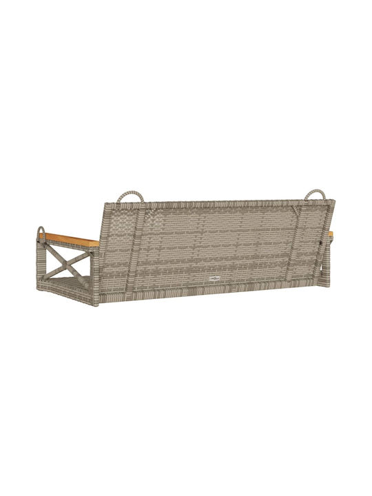 Rattan Swing Gray L109xW62xH40cm