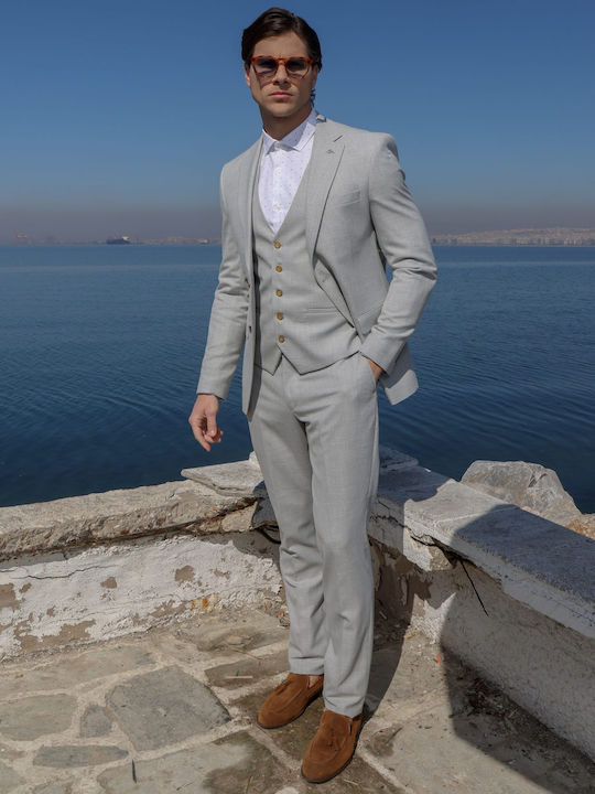 Men's Suit with Vest Elephant
