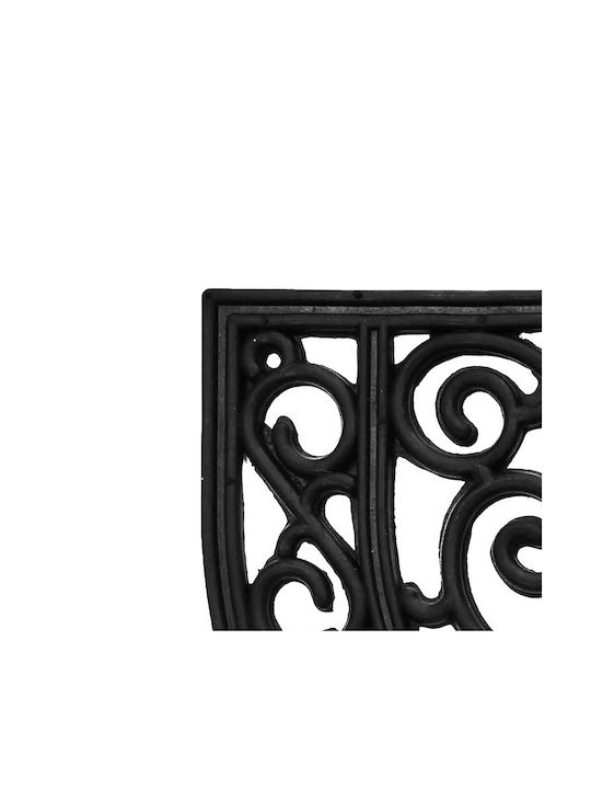 Douceur d'Intérieur Entrance Mat Anti-slip Odelin Black 60x40cm Thickness 10mm
