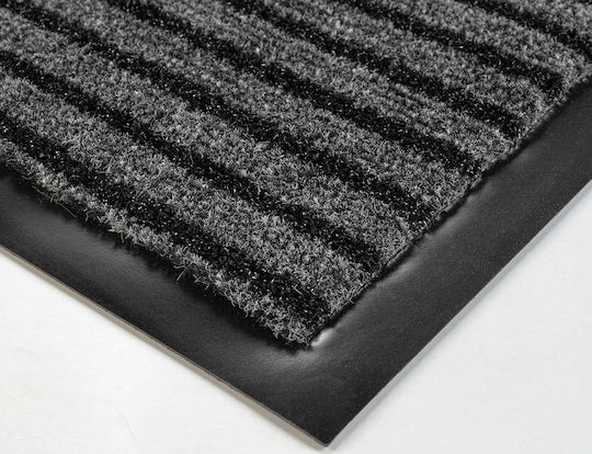 Douceur d'Intérieur Covor de Intrare Antiderapant Toscan Negru 60x40buc Grosime 10mm