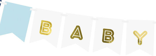 PartyDeco Banner Für Party Buchstaben In Blau Farbe