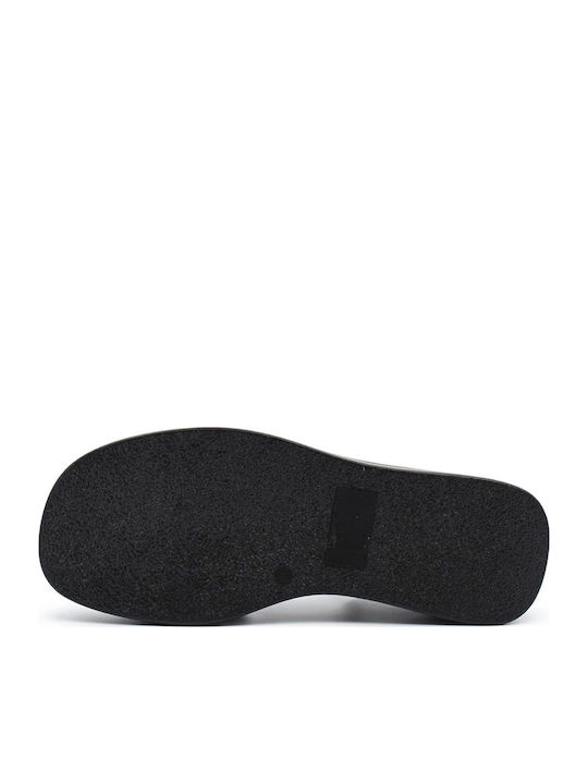 Ferlin Women's Ankle Strap Platforms Black