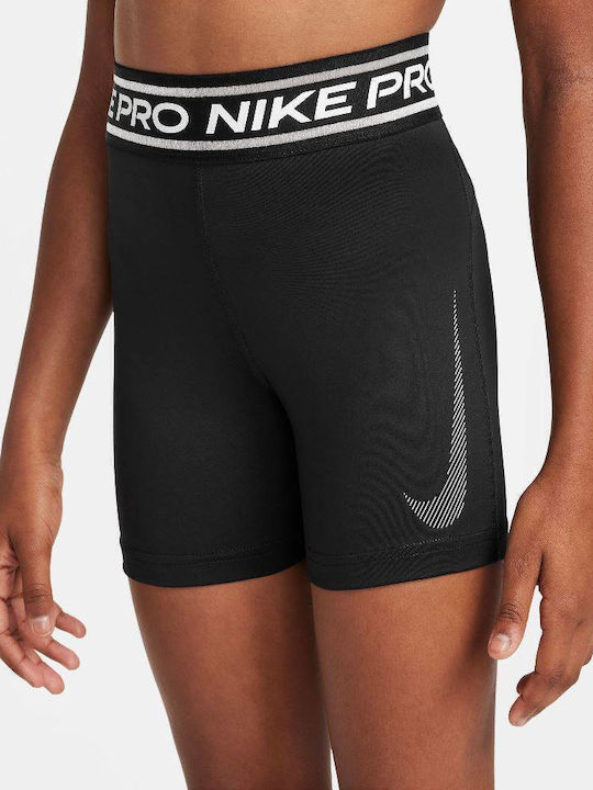 Παιδικό Κολάν Αθλητικό Κοντό Dri-Fit Black / White Pro