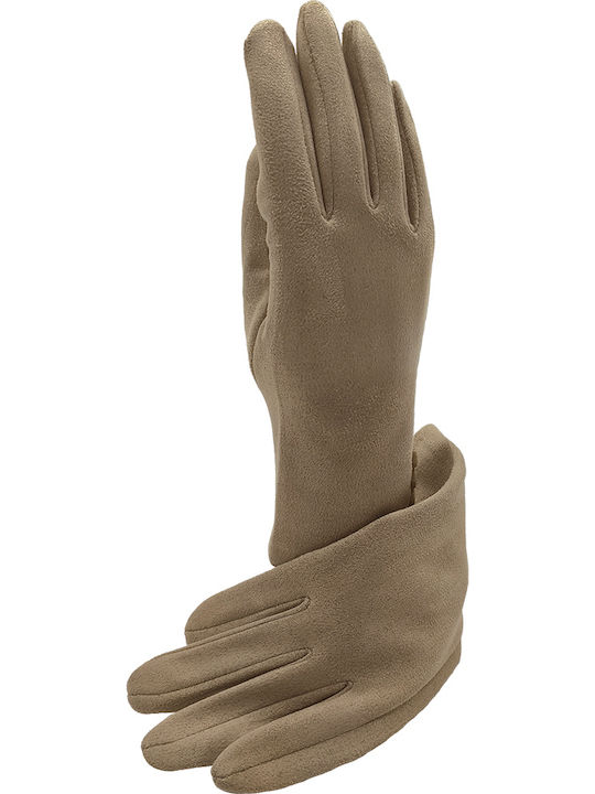 Women's Touch Gloves Beige