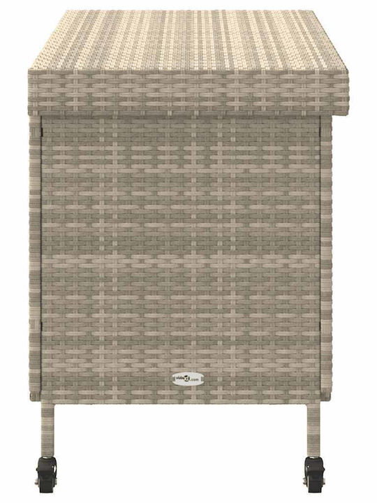 vidaXL Outdoor Storage Box Gray L110xW55xH73cm