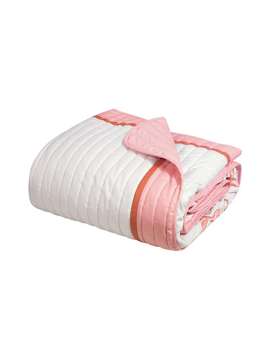 Greenwich Polo Club Παιδικό Κουβερλί Μονό Grey, Pink 160x220εκ.