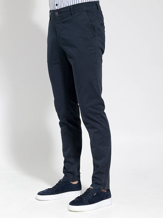Pantaloni Bărbați Slim Fit Albastru