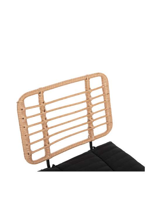 Stool for Bar Outdoor Allegra Black, Beige 46x46x99cm
