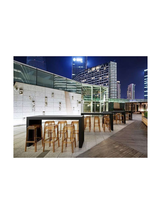 Stool for Bar Outdoor Fox 75 Amber 36x36x75cm