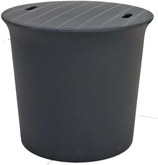 Bistro-wood Auxiliary Outdoor Free Standing Polypropylene Table Anthracite 48x48x43cm