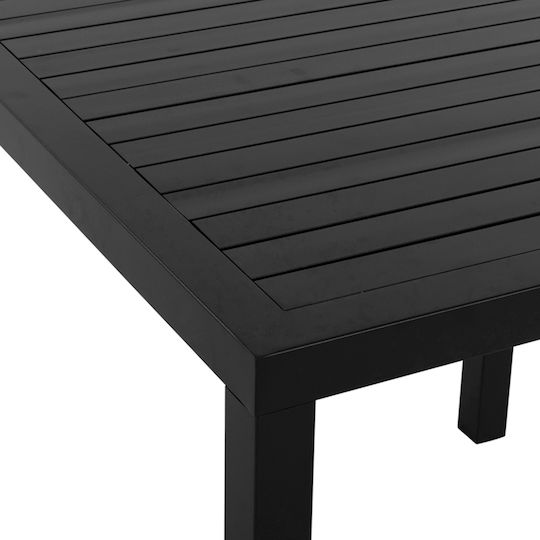 Маса за Малки Външни Пространства Алуминиево Стабилна Rahela Сив 80x80x75бр