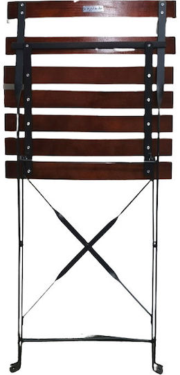 Градинска Метална Стол Traditional-c-wood Кафяв 2 Бройки 42x46x82см