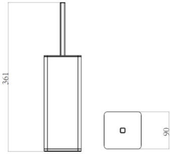Acp Badezimmerzubehör-Set 6-teilig – Schwarz Gold