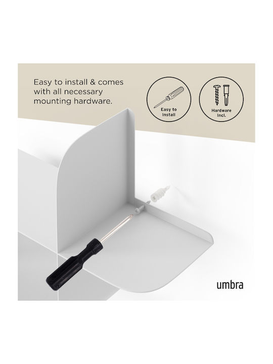 Montage Wall Shelf Set of 2 White Umbra