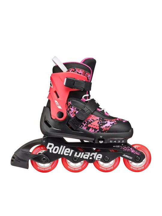 Rollerblade Microblade Sl Inline Αυξομειούμενα Rollers Μαύρα Παιδικά