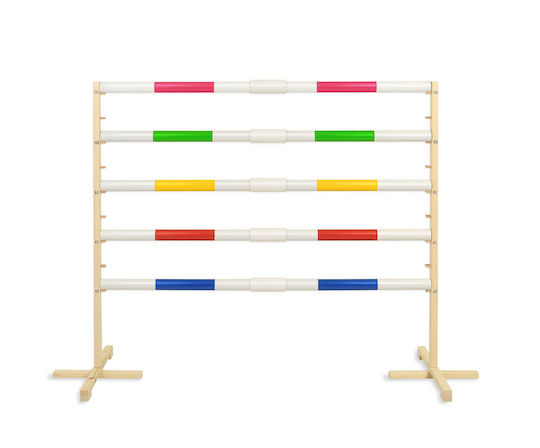Jumping Obstacle Hobby Horse 160cm H-120 Cm Two Bars Yellow Green