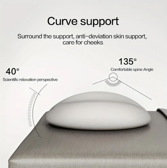 Medical Pillow Neck Memory Foam Grey
