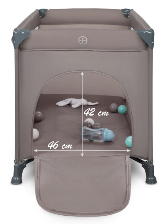 Kidwell Loc de joacă cu Saltea Bej 65x125cm