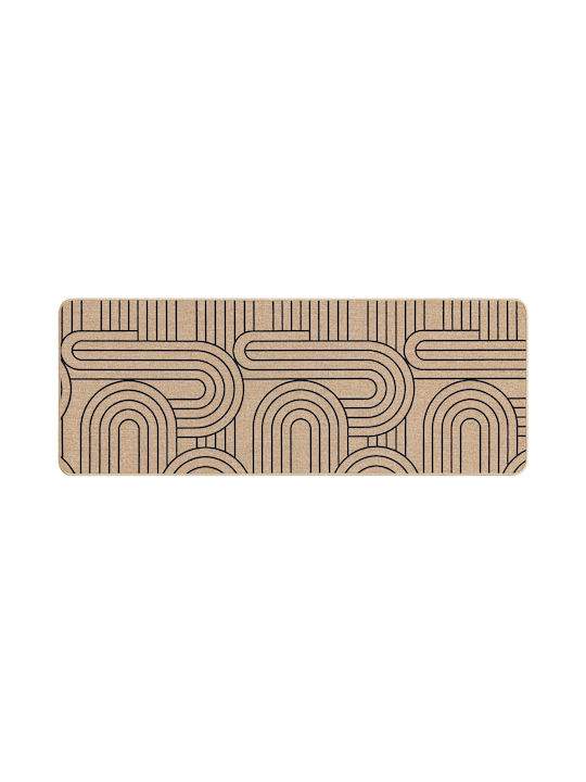 Douceur d'Intérieur Kitchen Mat Runner with Anti-slip Underlay Beige 45x120εκ.