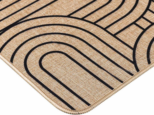 Douceur d'Intérieur Küchenmatte für den Flur mit rutschfestem Unterlage Beige 45x120εκ.