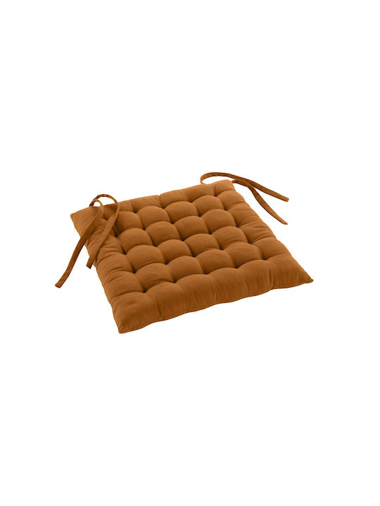 Douceur d'Intérieur Garden Chair Cushion Twily Camel Brown 38x38cm.