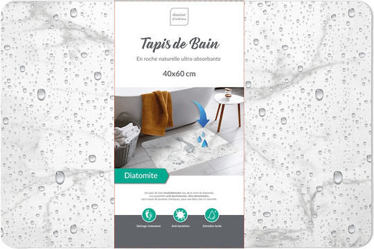 Douceur d'Intérieur Rutschfest Badematte Rechteckig Aqua Aqua 40x60cm