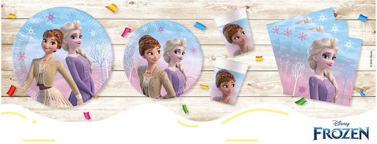 Disney Frozen Πιάτο για Party 8τμχ
