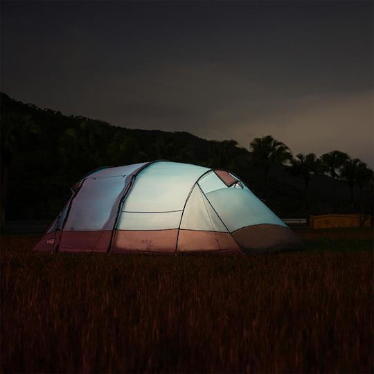 Nils NC3027 Camping Tent Tunnel Blue 3 Seasons for 4 People 450x260x150cm