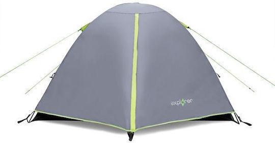 Nils NC6004 Explorer Къмпинг Сцена Igloo Сива с Двойна Плат 3 Сезона за 3 Хора 270x150x110см