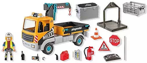 Playmobil Action-Helden LKW mit Kran für 4-10 Jahre