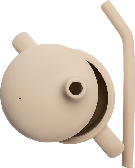 AppeKids Cana de antrenament pentru bebeluși Silicon cu mânere Bej pentru 6m+m+ 160ml