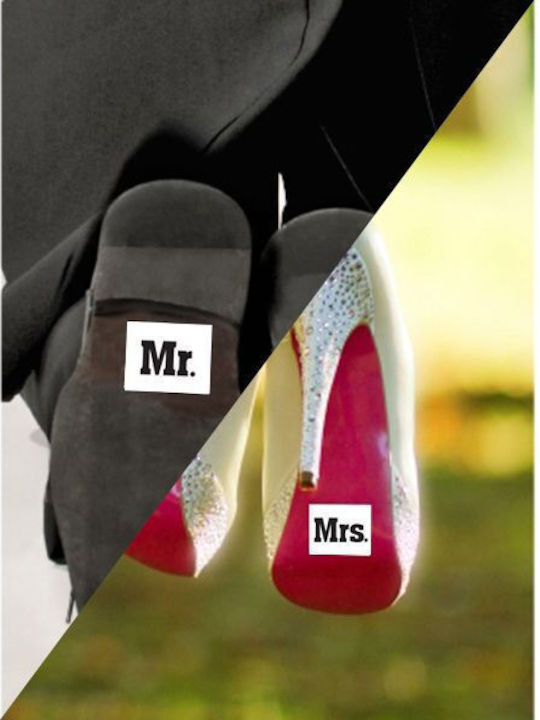 Стикери за обувки Mr Mrs, 2 броя