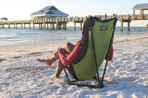Eno Lounger Stuhl Strand Grün 81.3x58.4x94cm.