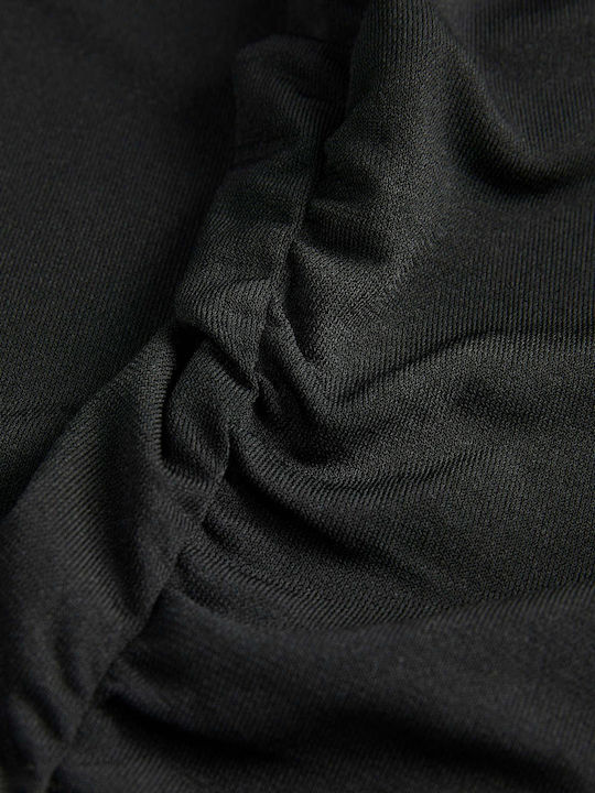 Summer Maxi Evening Drape Dress Black