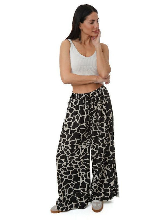 Φαρδιά Παντελόνα Ρίγες Animal Print