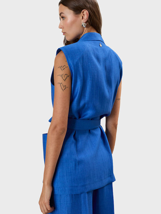 Souvenir Γυναικείο Σακάκι Royal Blue