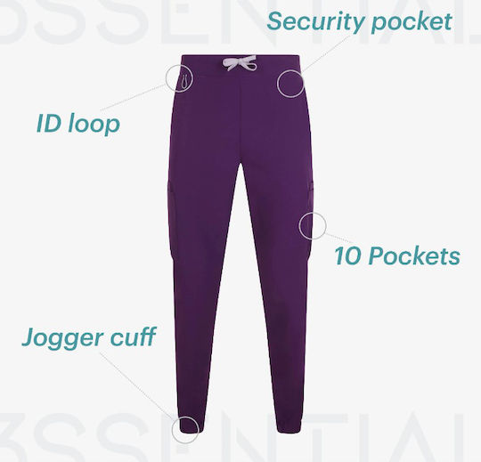Velilla Unisex Medizinische Hosen Weiß