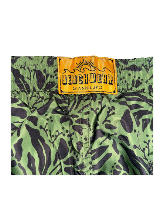 Gianni Lupo Men Swim Shorts Green Gl50014t