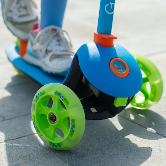 Trunki Patinetă Copii Pliabilă cu 3 Roți pentru 3+ Ani Albastră