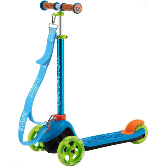 Trunki Patinetă Copii Pliabilă cu 3 Roți pentru 3+ Ani Albastră