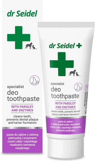 dr Seidel Deo Toothpaste Green Parsley Οδοντόκρεμα για Σκύλους & Γάτες κατά της Πέτρας & Πλάκας 105gr